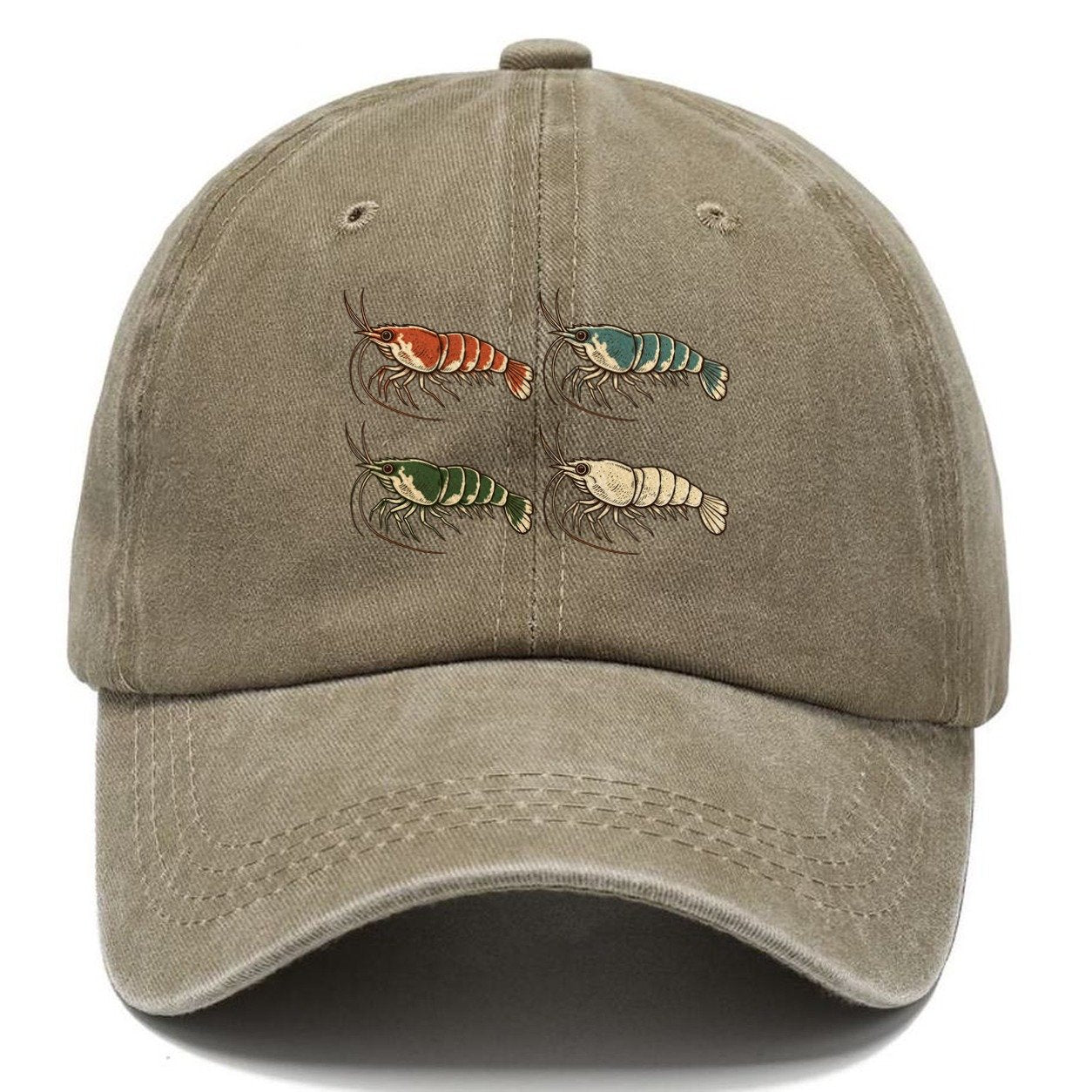 Shrimp Colour Study Aquarium Keeping Classic Cap – Warm Sand