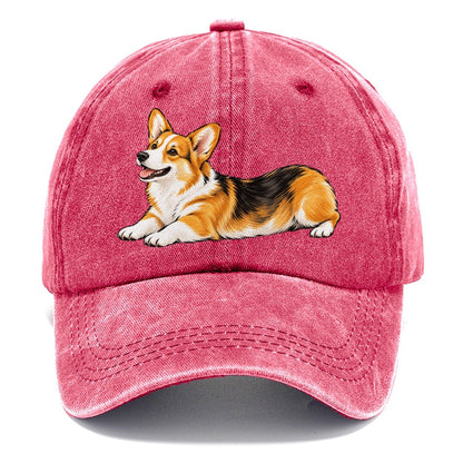 Lying Corgi Classic Cap – Pomegranate Blush