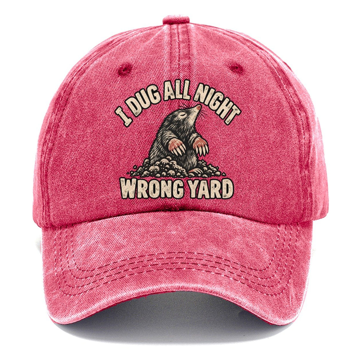 Mole Wrong Yard No Worm Club Classic Cap – Pomegranate Blush