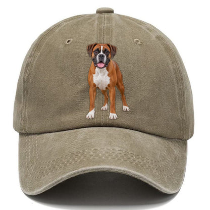 Boxer Standing Top Breeds Classic Cap – Warm Sand