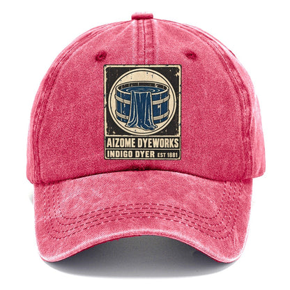Aizome Dye House Noren Trade Co Classic Cap – Pomegranate Blush
