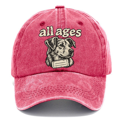 A Dog Head In Three Quarter View Above A Torn Ticket Stub Bark For Me Classic Cap – Pomegranate Blush