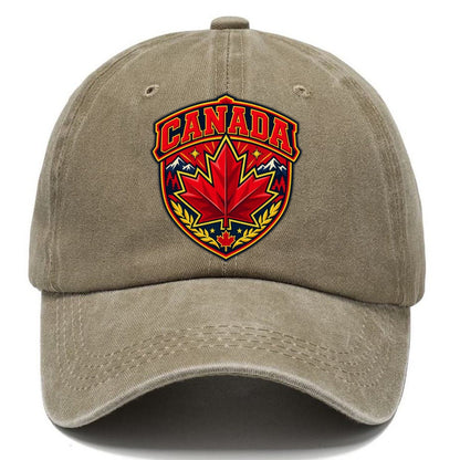 Canada Retro Badge Country Logos Classic Cap – Warm Sand