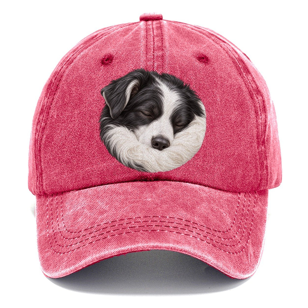 Border Collie Ruff Tuck Pastimes Companions Classic Cap – Pomegranate Blush