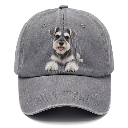 Miniature Schnauzer Lying Down Top Breeds Classic Cap – Urban Haze