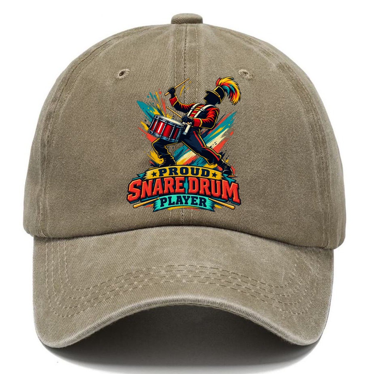 Proud Snare Drum Player Music Instruments Classic Cap – Warm Sand