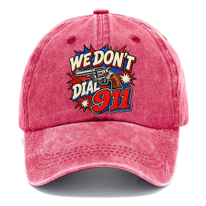 Comic Pop Burst We Don't Dial 911 Classic Cap – Pomegranate Blush