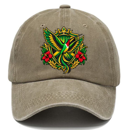 Jamaica Heraldic Crest Country Logos Classic Cap – Warm Sand