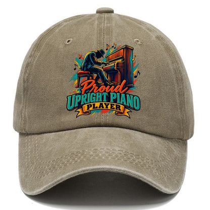 Proud Upright Piano Player Music Instruments Classic Cap – Warm Sand