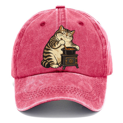 Cat Camp Cook Sundown Familiars Classic Cap – Pomegranate Blush