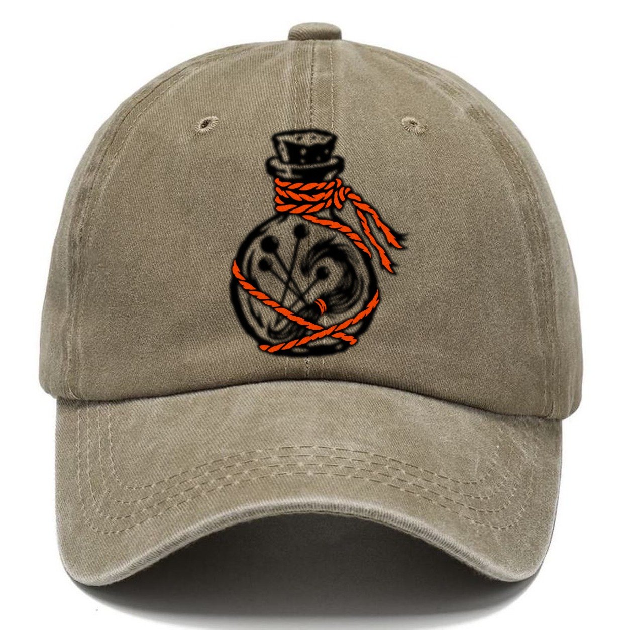 Cunning Folk Charm Bottle Witch Magic Classic Cap – Warm Sand