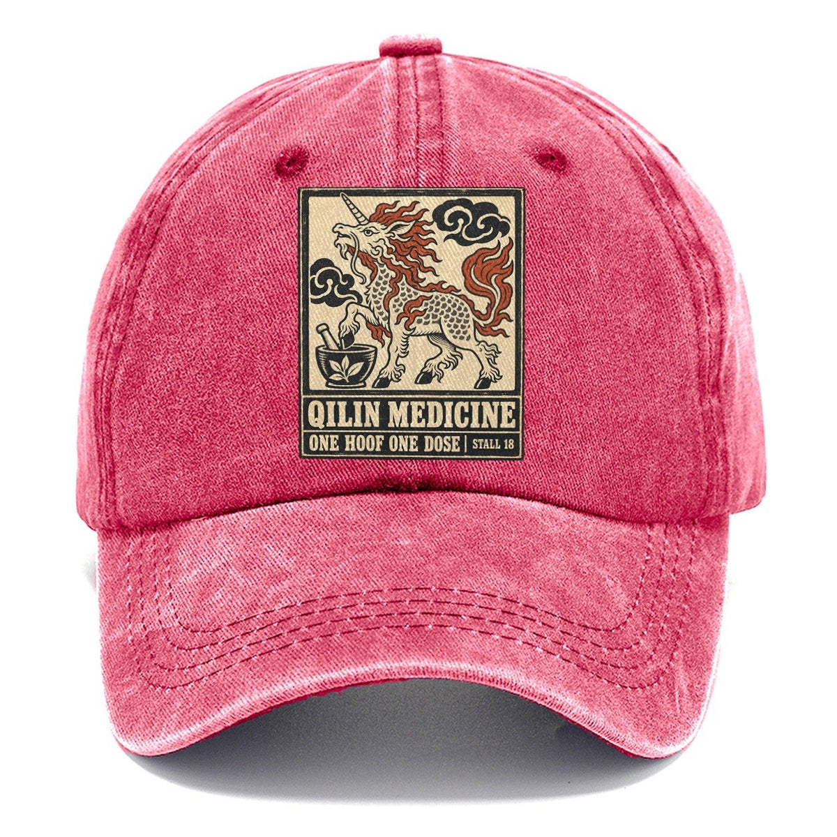 Kirin Medicine Yokai Night Market Classic Cap – Pomegranate Blush