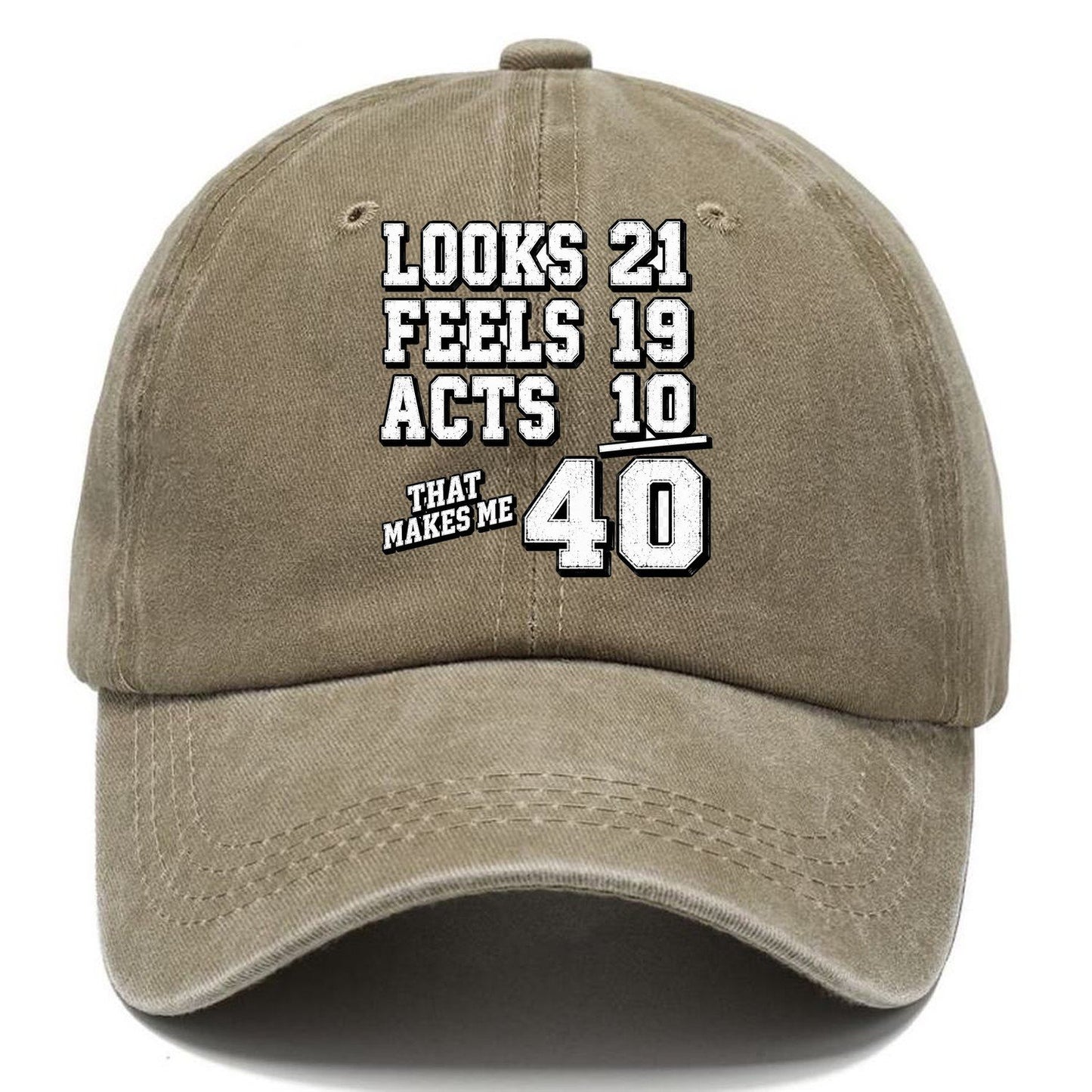 Looks Feels Acts 40 Classic Cap – Warm Sand