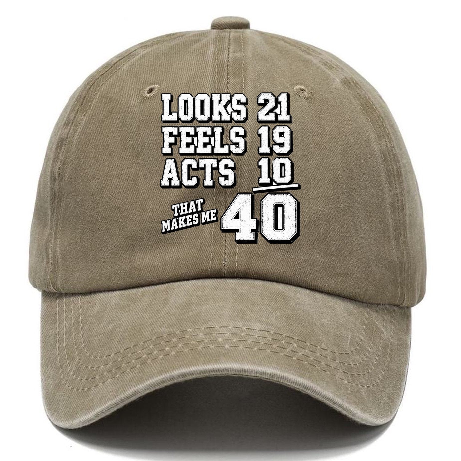 Looks Feels Acts 40 Classic Cap – Warm Sand