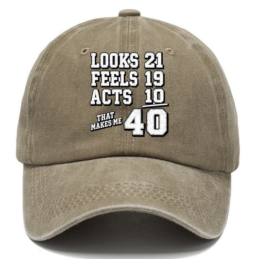 Looks Feels Acts 40 Classic Cap – Warm Sand