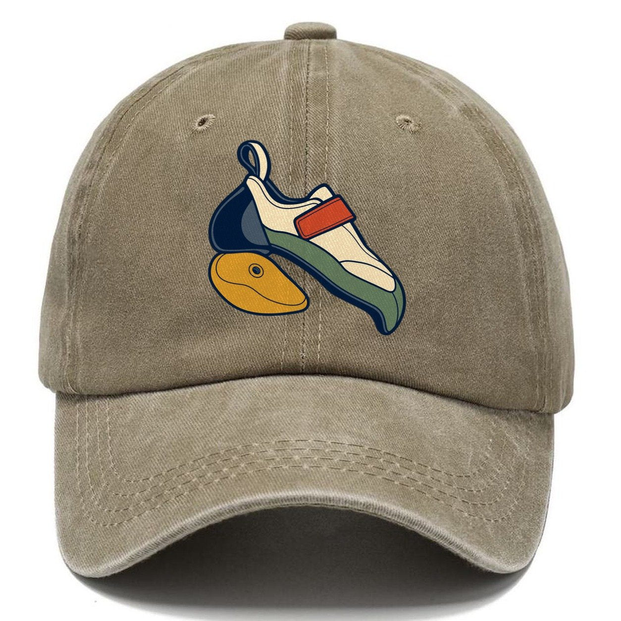 Heel Hook Study Rock Climbing Classic Cap – Warm Sand