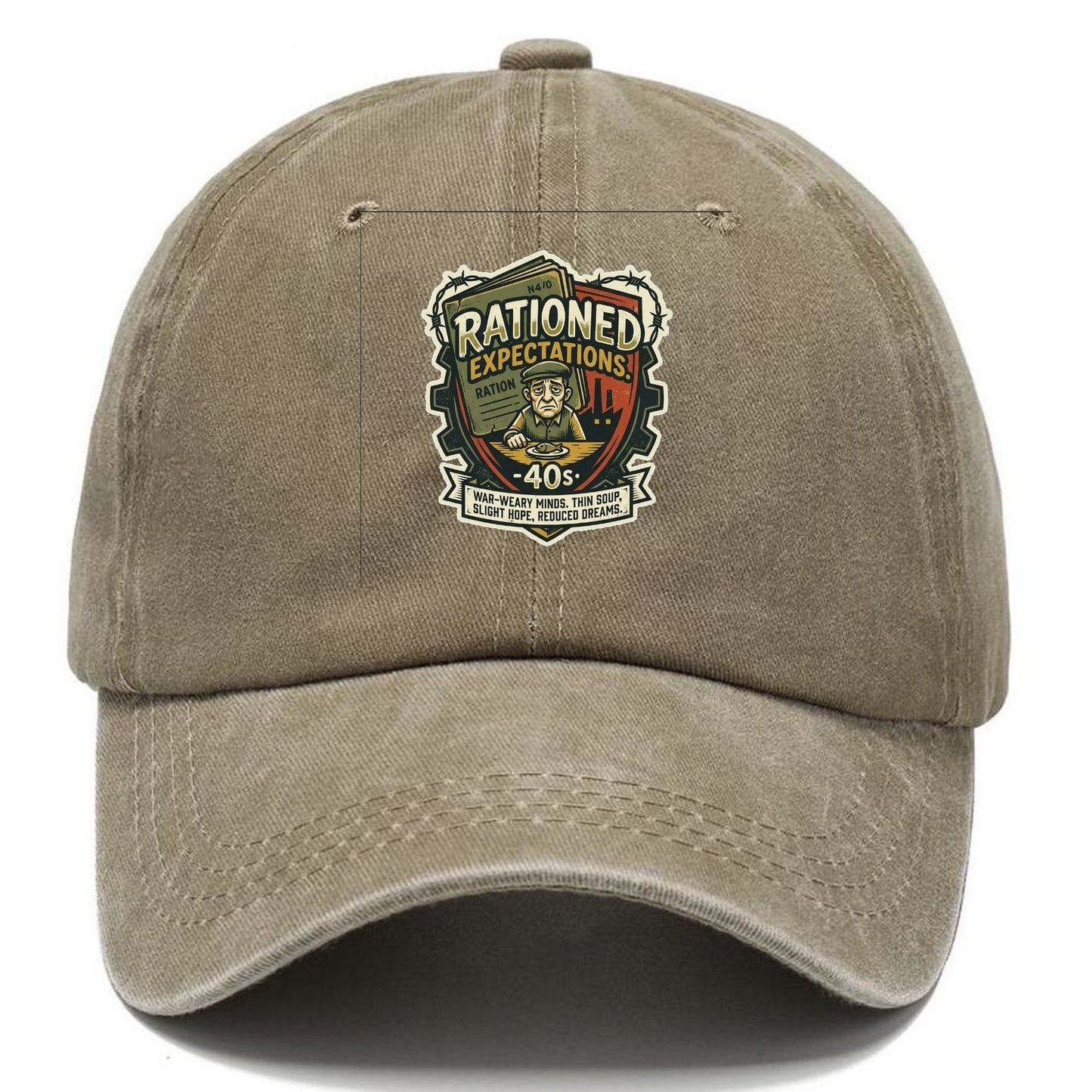 Rationed Expectations 40s Classic Cap – Warm Sand