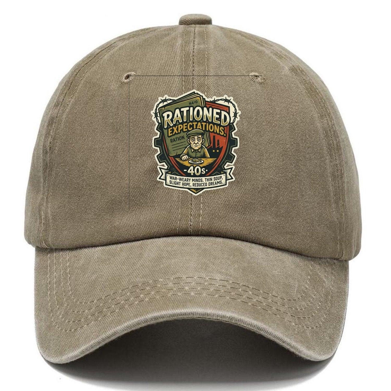 Rationed Expectations 40s Classic Cap – Warm Sand