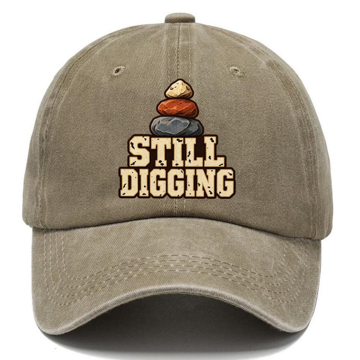 Still Digging Rocks And Minerals Classic Cap – Warm Sand