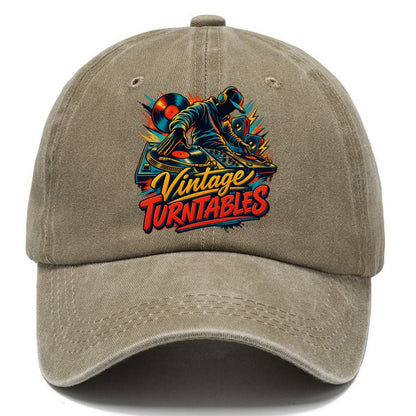 Vintage Turntables Music Instruments Classic Cap – Warm Sand