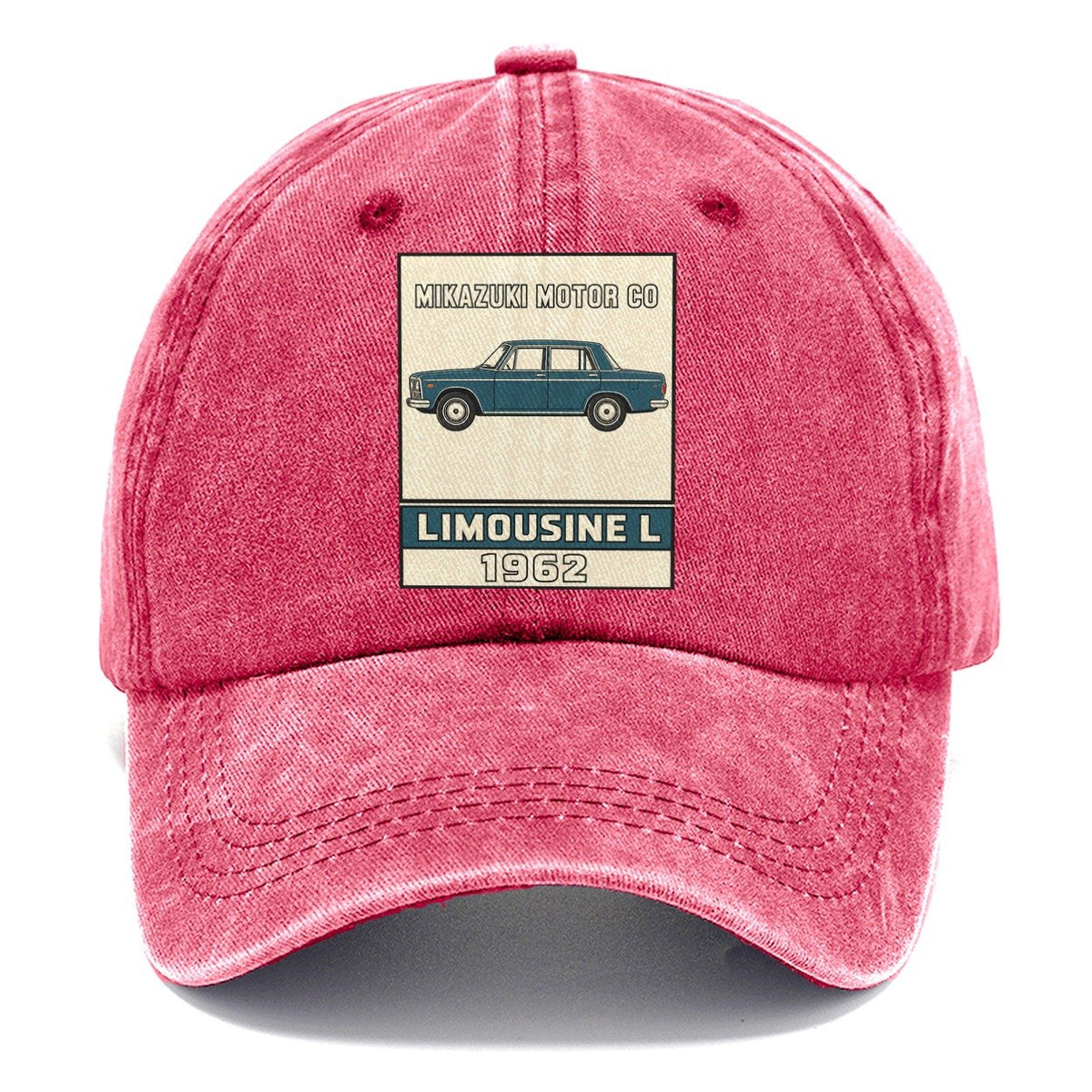 Mikazuki Limousine Showa Speed Plates Classic Cap – Pomegranate Blush