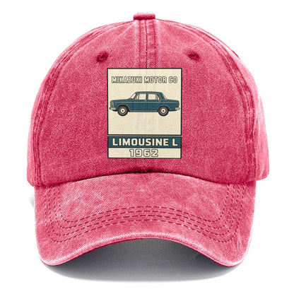 Mikazuki Limousine Showa Speed Plates Classic Cap – Pomegranate Blush