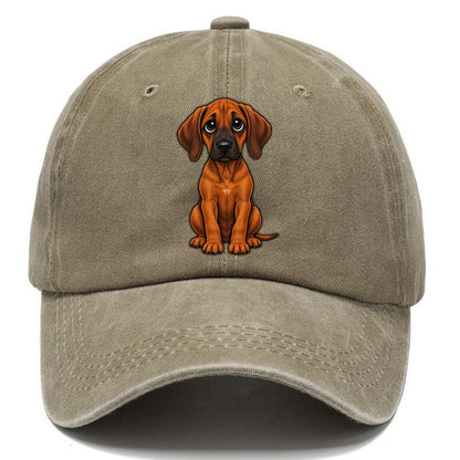 Rhodesian Ridgeback Sitting Sweetheart Classic Cap – Warm Sand