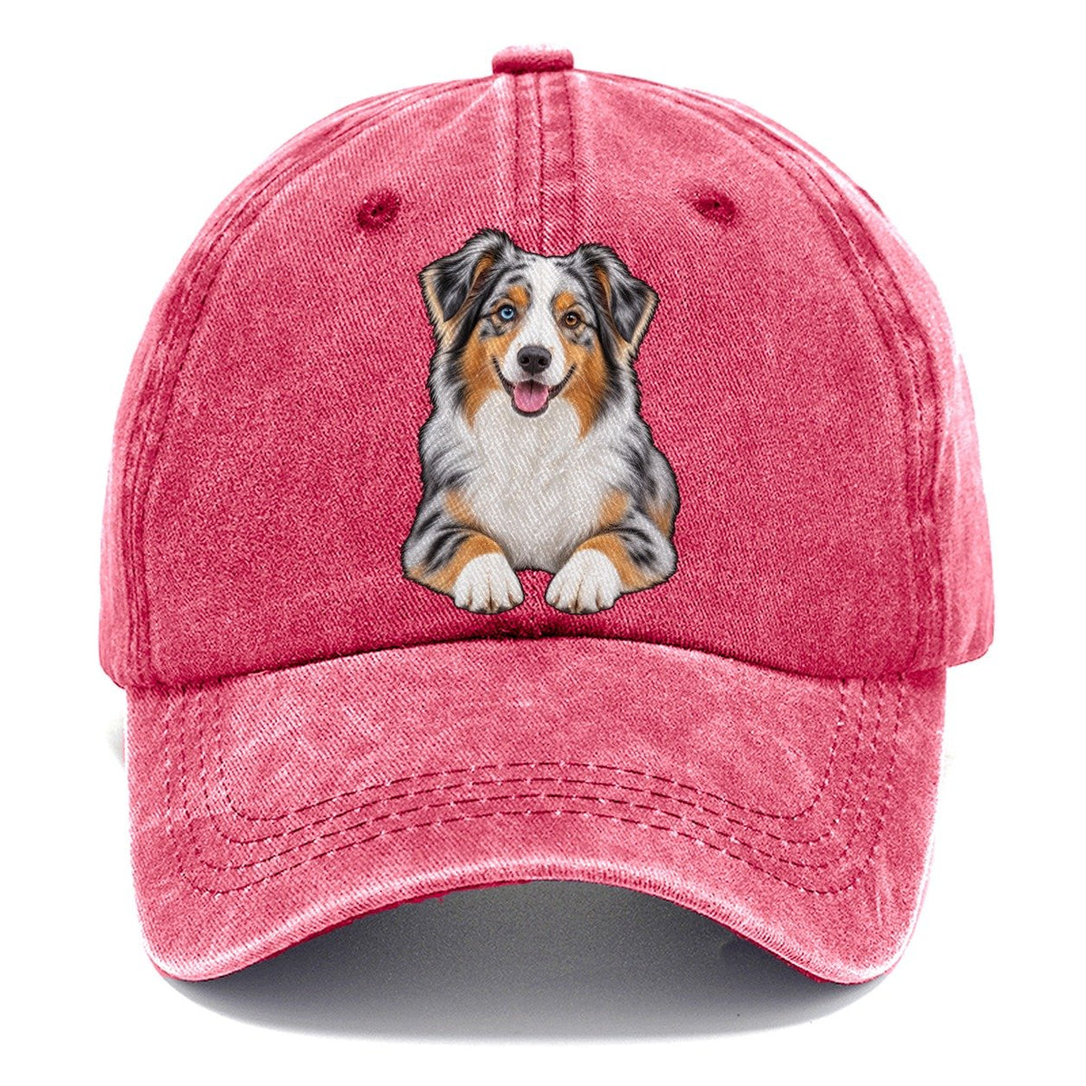 Blue Merle Mini Aussie Classic Cap – Pomegranate Blush