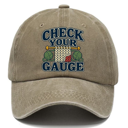 Check Your Gauge Yarn Crafts Classic Cap – Warm Sand