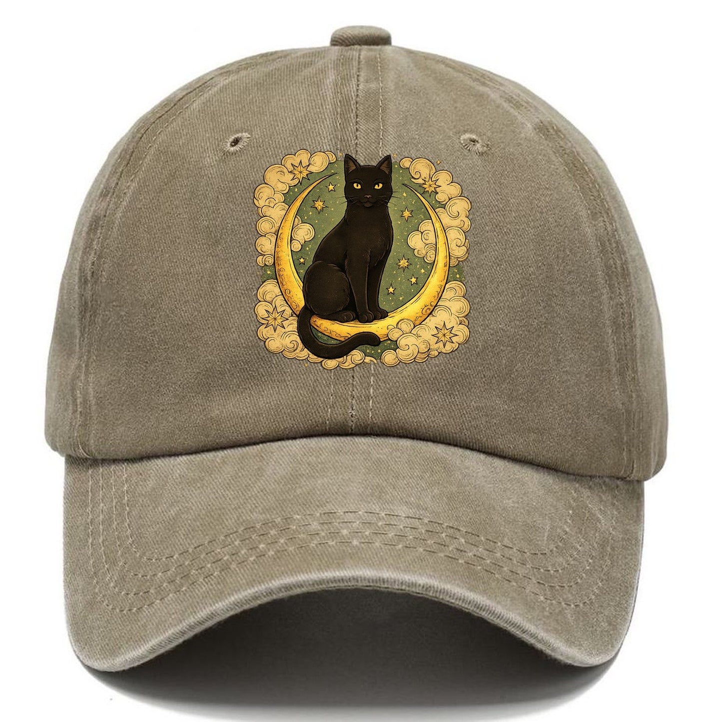 Crescent Black Cat Classic Cap – Warm Sand