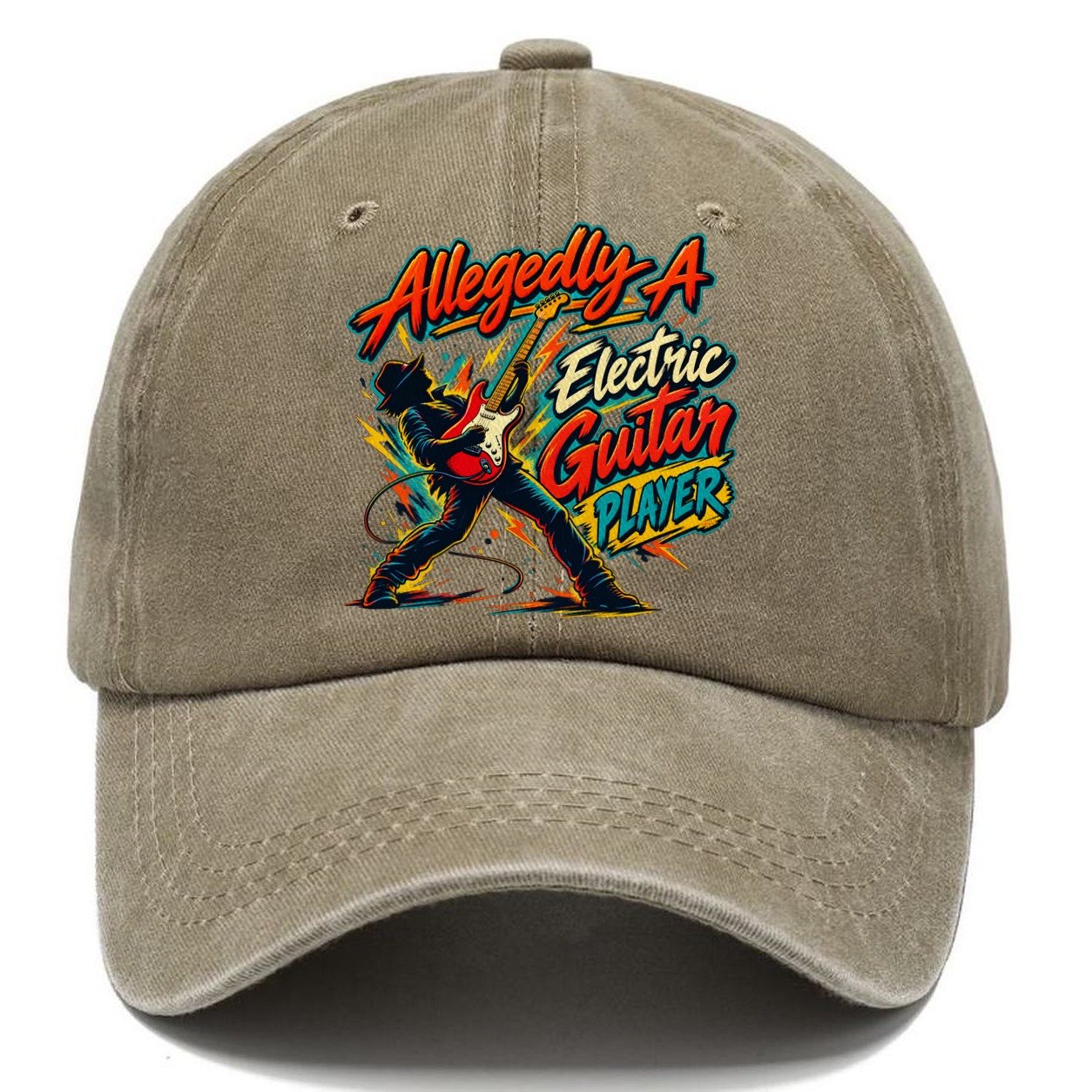 Allegedly A Electric Guitar Player Music Instruments Classic Cap – Warm Sand