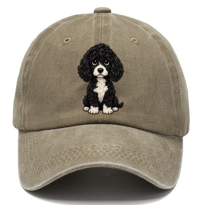 Portuguese Water Dog Sitting Sweetheart Classic Cap – Warm Sand