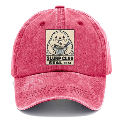 Seal Seafood Slurp Club Classic Cap – Pomegranate Blush