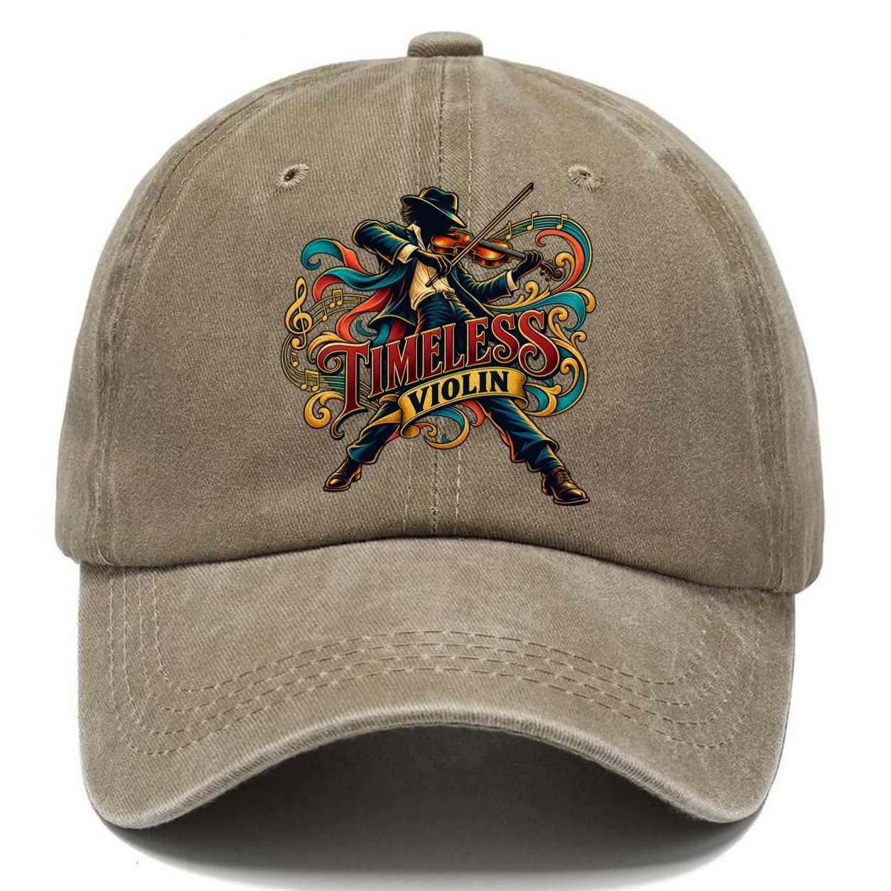 Timeless Violin Music Instruments Classic Cap – Warm Sand