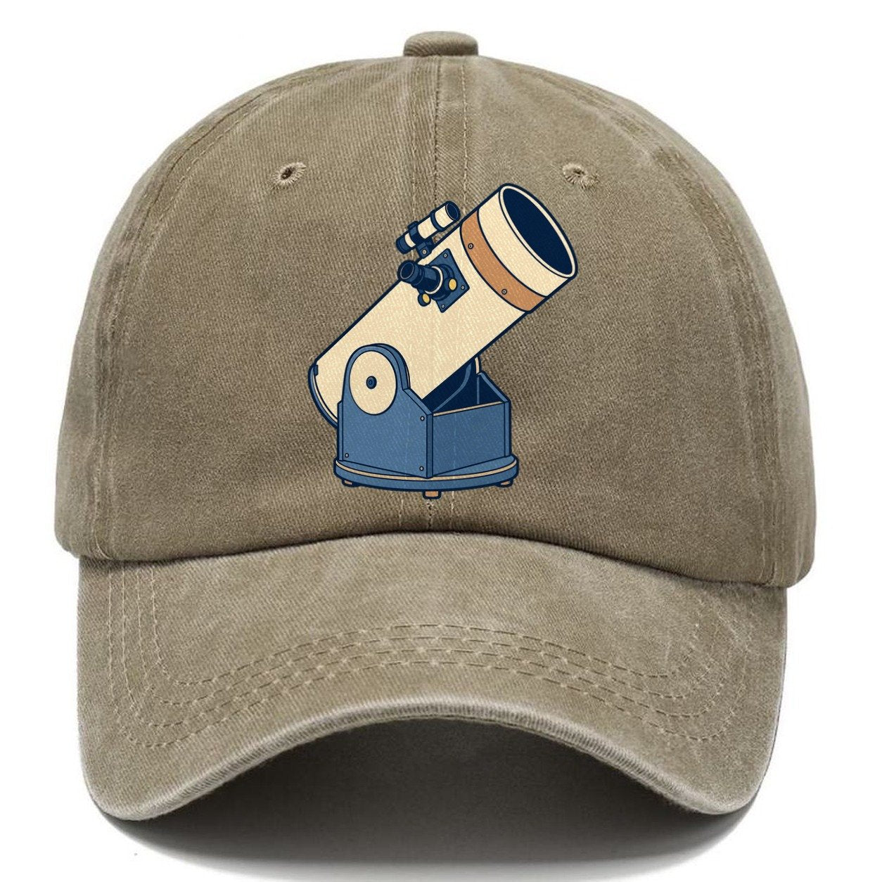 Dobsonian On Its Box Astronomy And Stargazing Classic Cap – Warm Sand