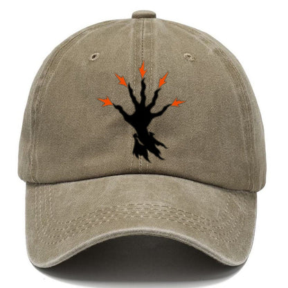 Spellcasting Hand With Sparks Witch Magic Classic Cap – Warm Sand