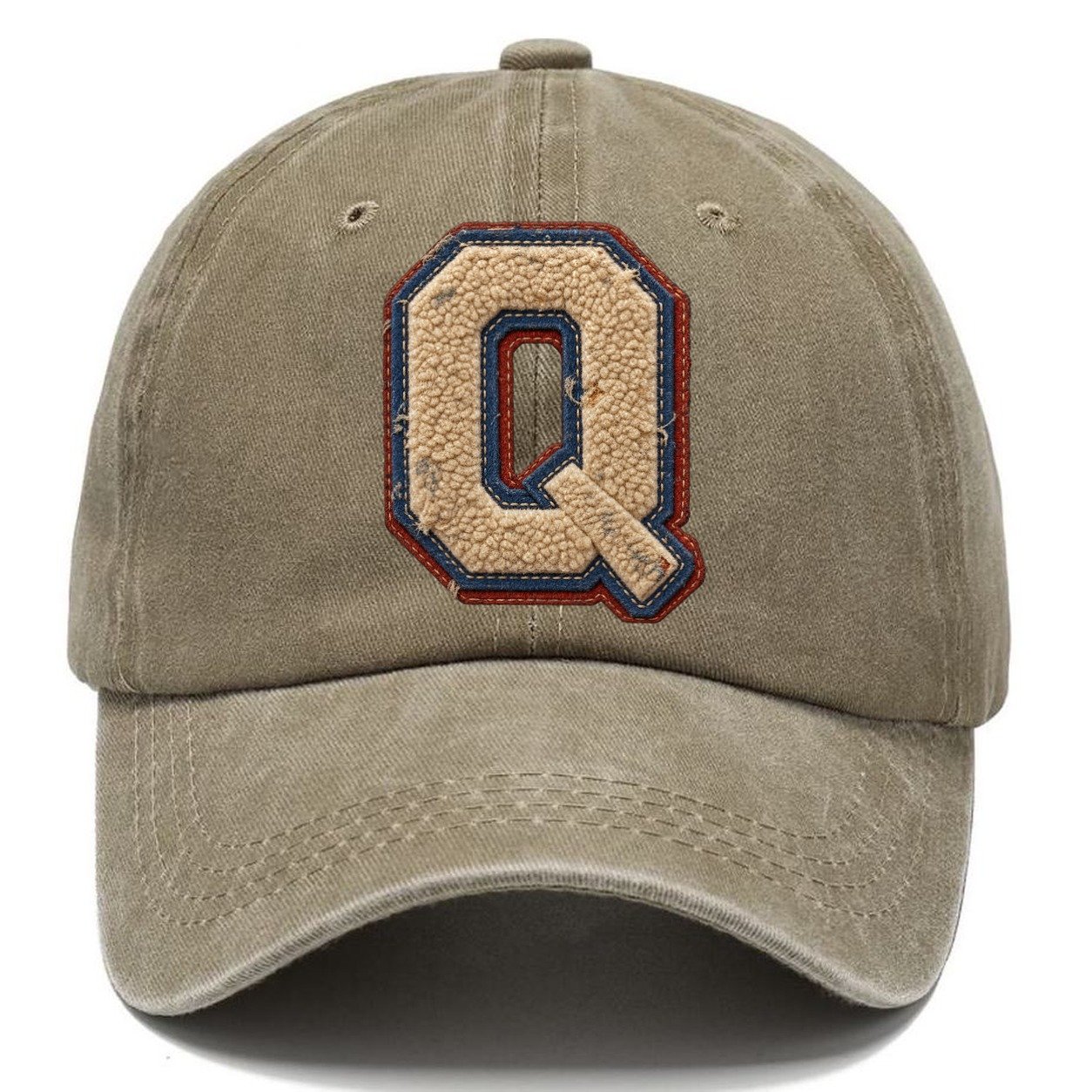 Varsity Chenille Q Monogram Classic Cap – Warm Sand