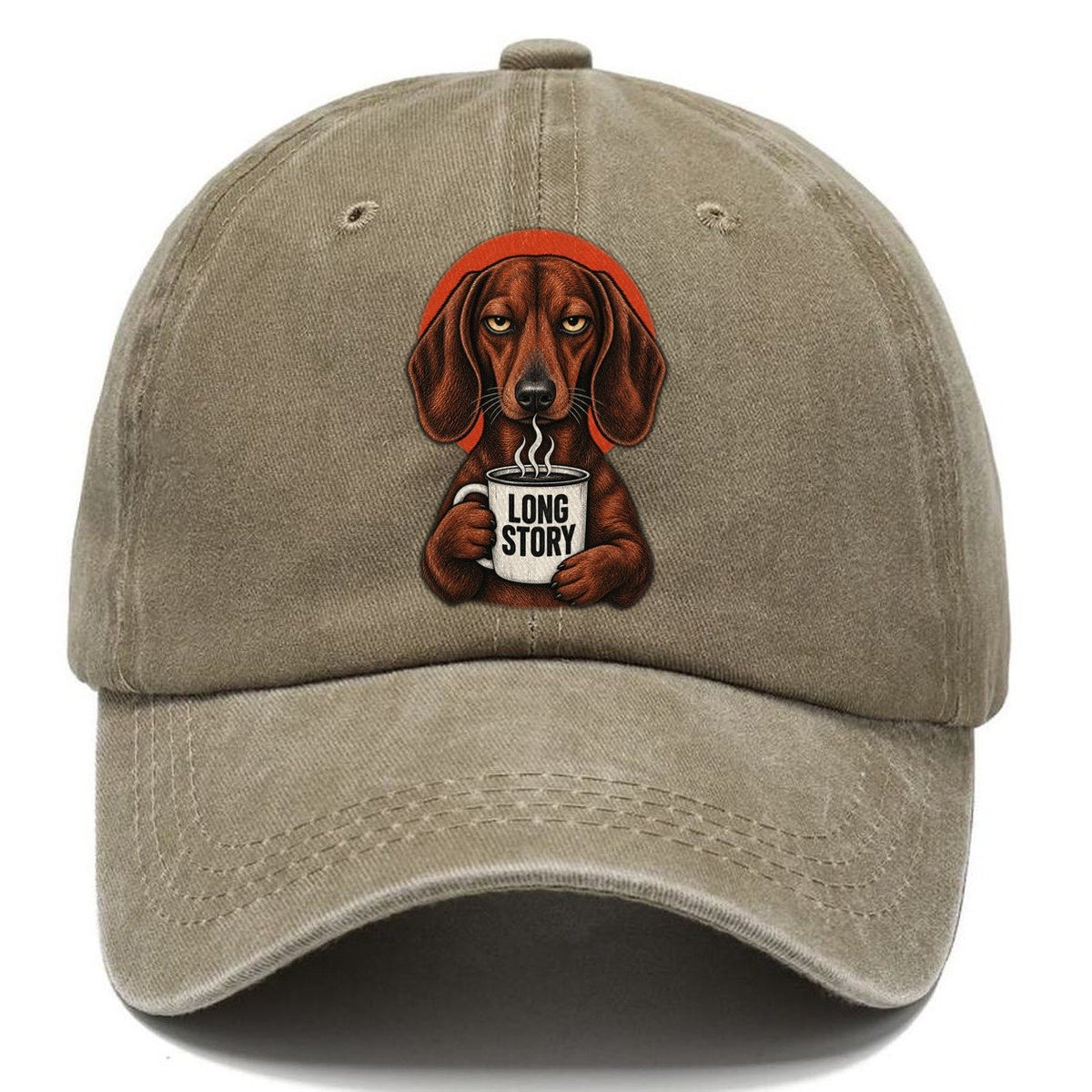Dachshund Mug Truths Classic Cap – Warm Sand