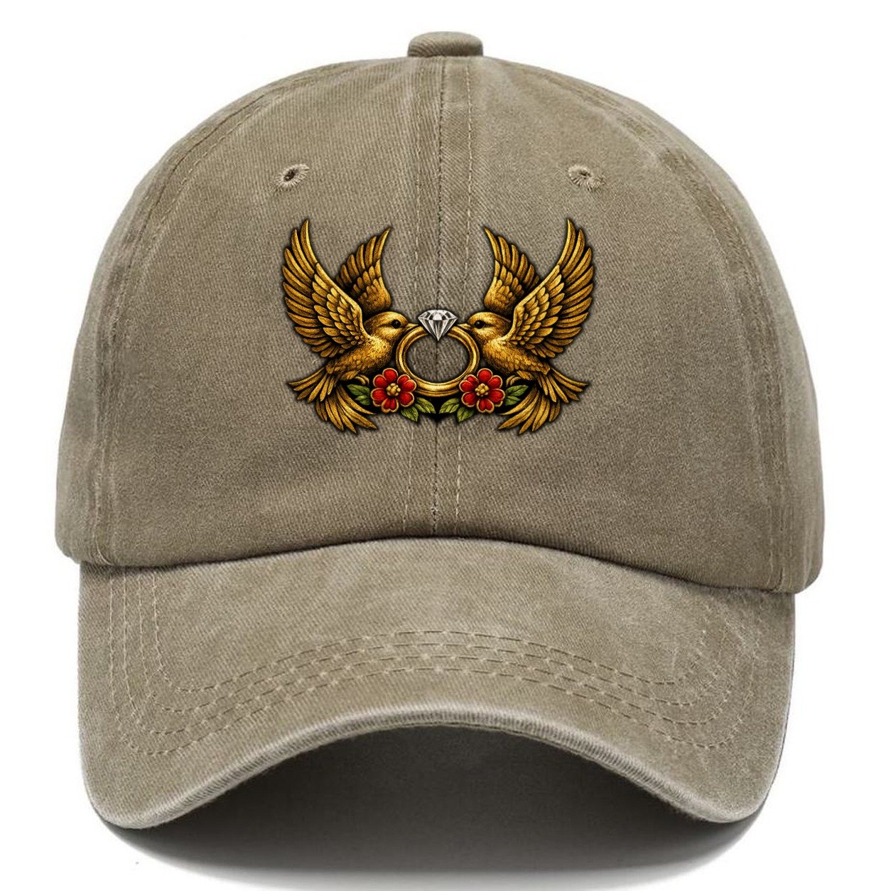 Claddagh Symbol Classic Cap – Warm Sand