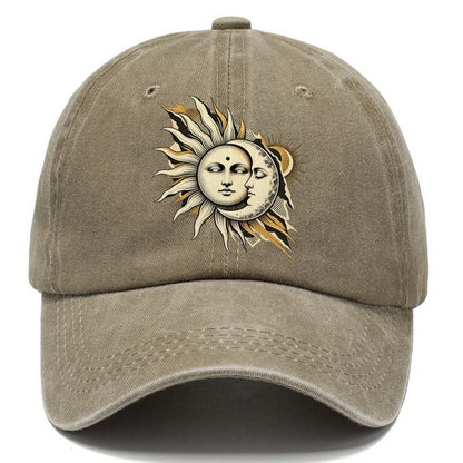 Celestial Harmony Kinetic Collage Classic Cap – Warm Sand