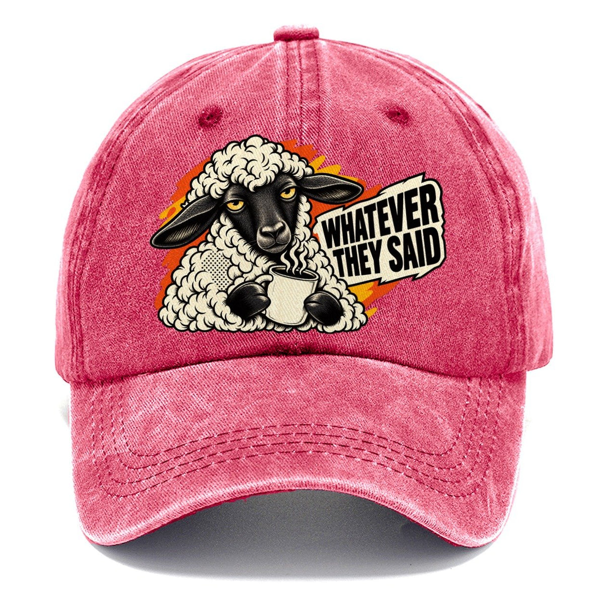 Whatever They Said Sheep Classic Cap – Pomegranate Blush