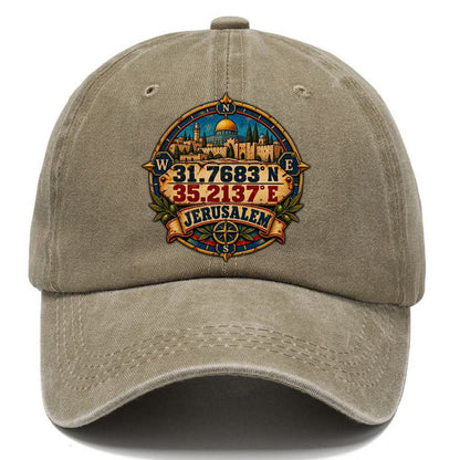 Jerusalem Coordinates Jerusalem Classic Cap – Warm Sand