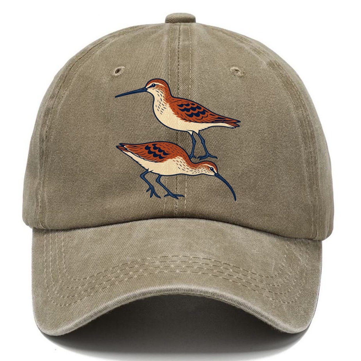 Shorebird Profile Study Birdwatching Classic Cap – Warm Sand