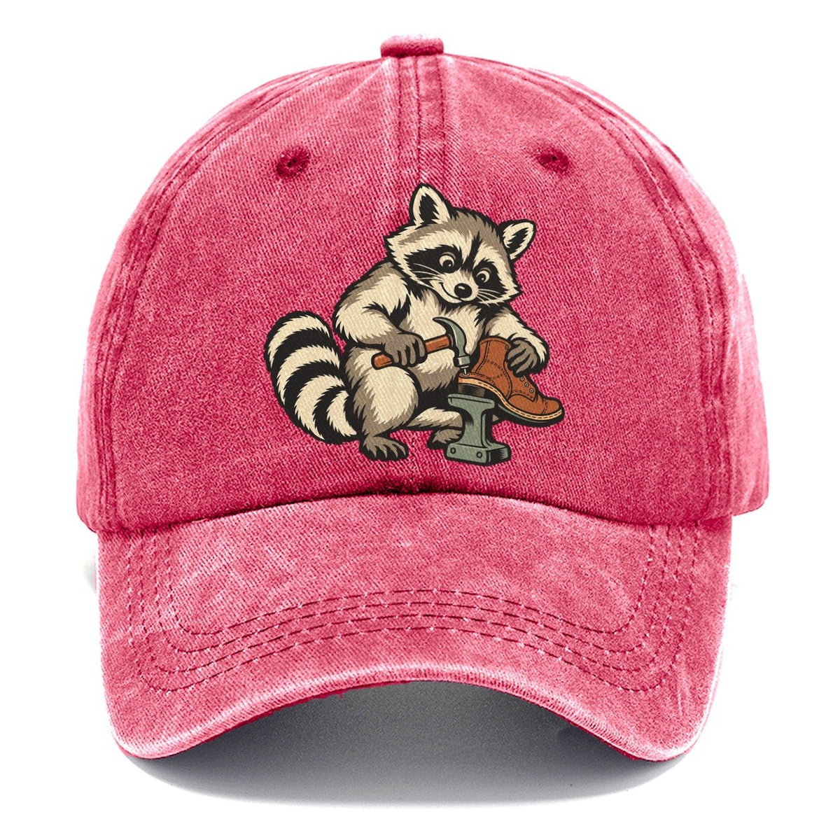Raccoon Cobbler Sundown Familiars Classic Cap – Pomegranate Blush