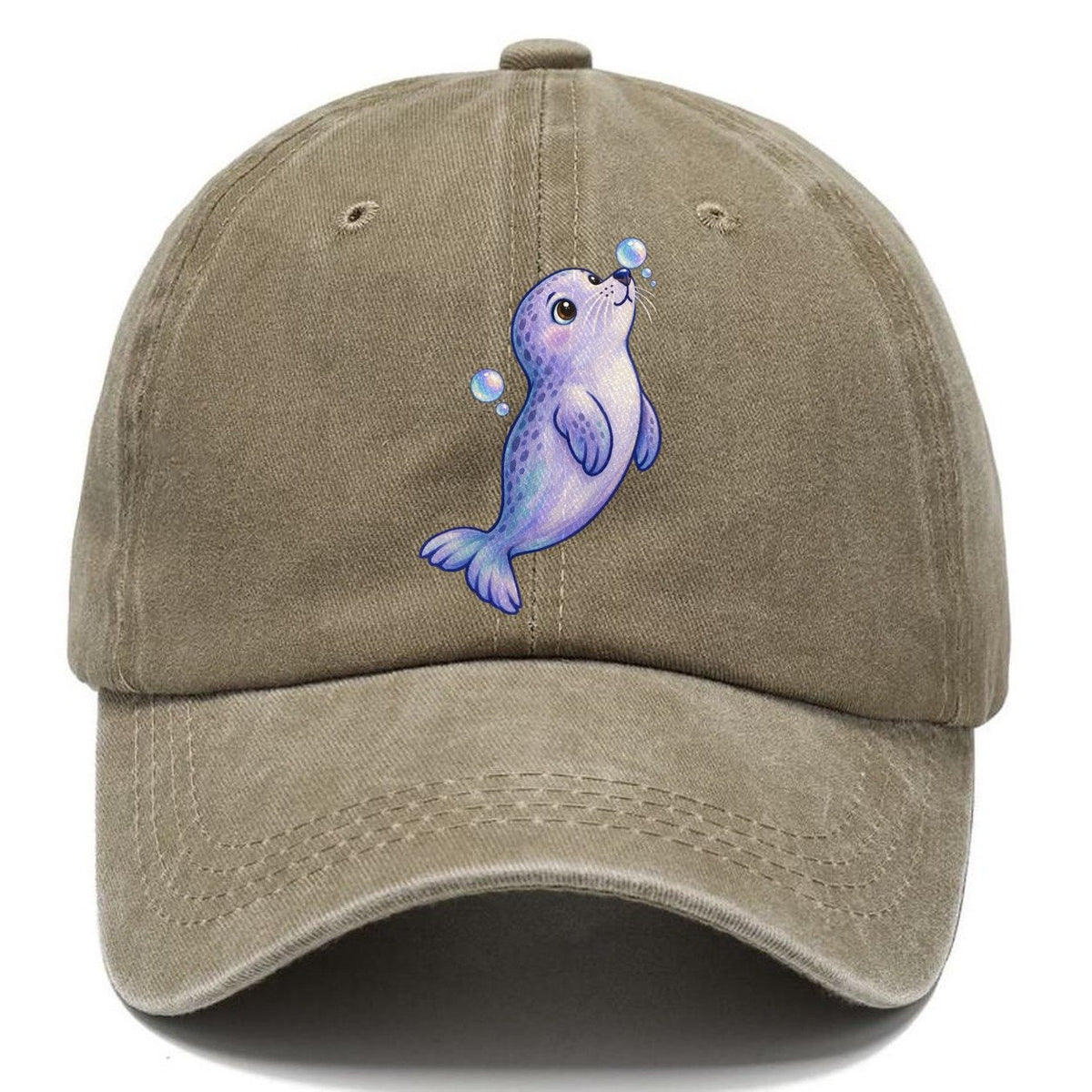 Seal Bubble Snoot Sea Sprite Classic Cap – Warm Sand