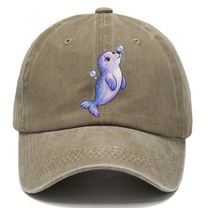 Seal Bubble Snoot Sea Sprite Classic Cap – Warm Sand