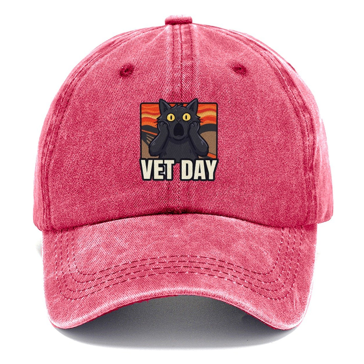 Black Cat Scream Vet Day Scream Classic Cap – Pomegranate Blush
