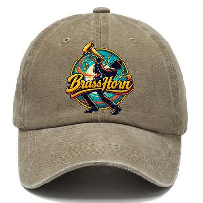 Brass Horn Crest Music Instruments Classic Cap – Warm Sand