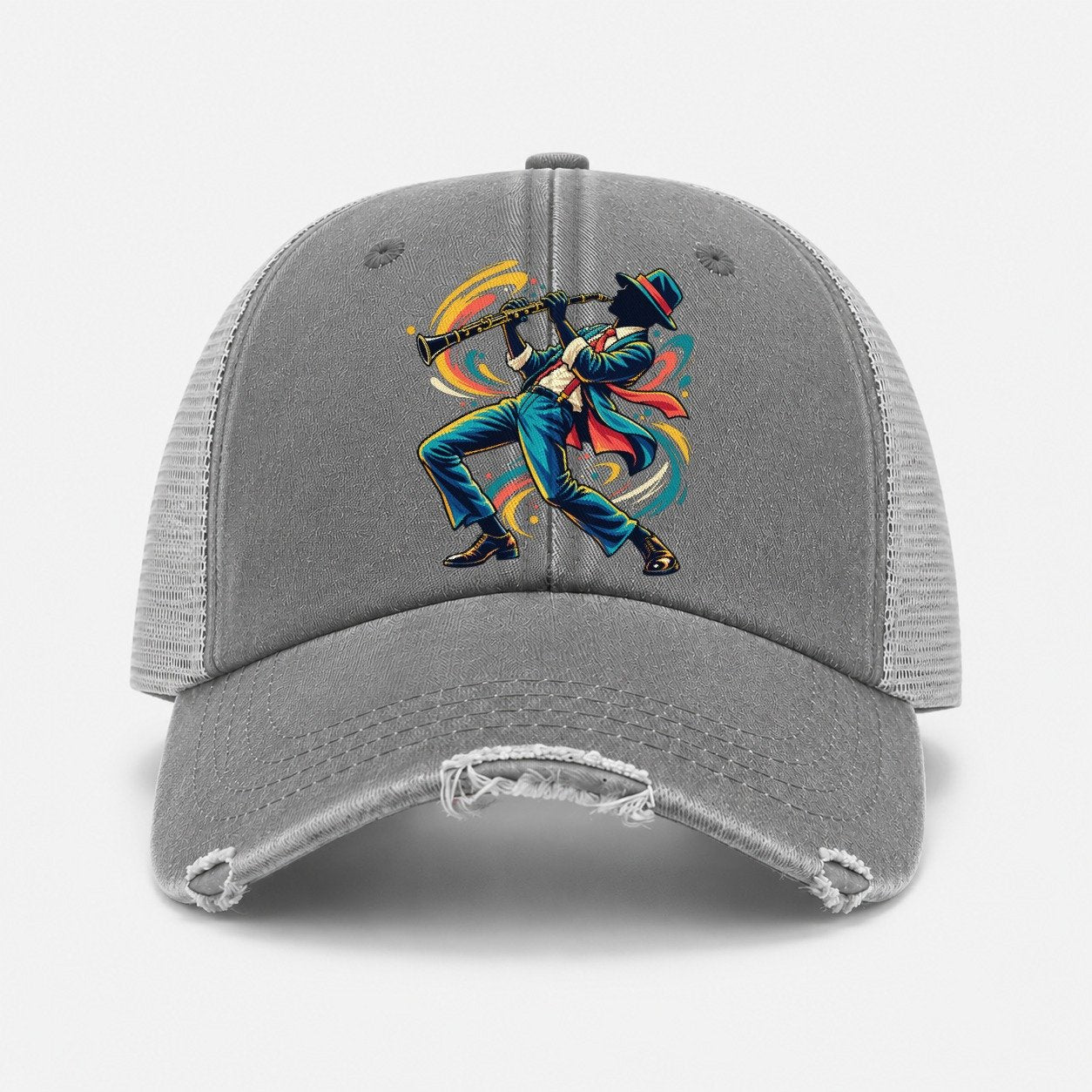Grey — front view