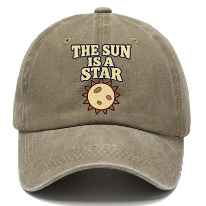 The Sun Is A Star Astronomy And Stargazing Classic Cap – Warm Sand